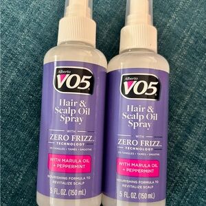 2 Alberto VO5 Hair & Scalp Oil Spray with Marula Oil Zero Frizz Technology